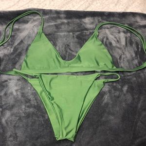 Green bikini!